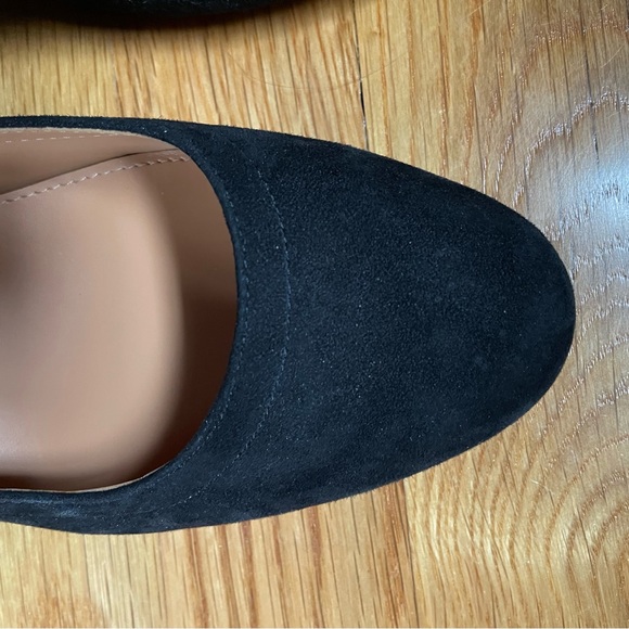 Black Suede Ballet Block Heel - Size 6.5 - J Crew Factory - Picture 6 of 13